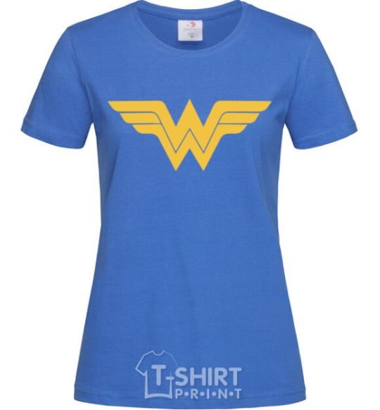 Women's T-shirt Wonder women royal-blue фото