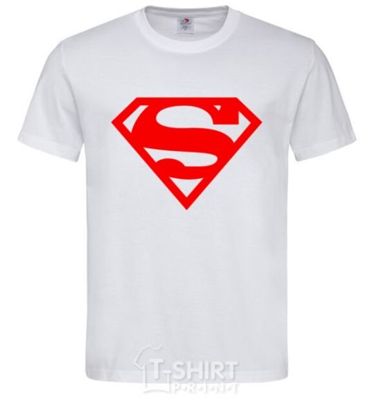 Men's T-Shirt Super man White фото