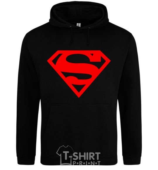 Men`s hoodie Super man black фото