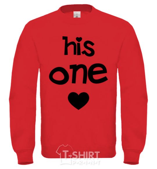 Sweatshirt His one love yellow фото