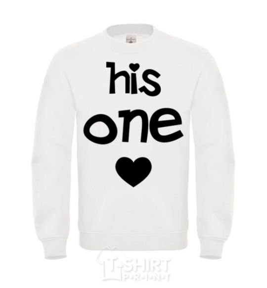 Sweatshirt His one love White фото