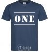 Men's T-Shirt ONE navy-blue фото