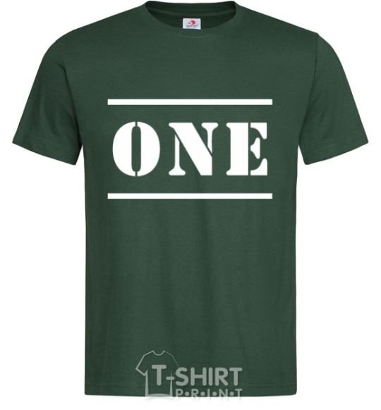 Men's T-Shirt ONE bottle-green фото