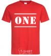 Men's T-Shirt ONE red фото