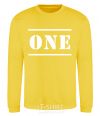 Sweatshirt ONE yellow фото