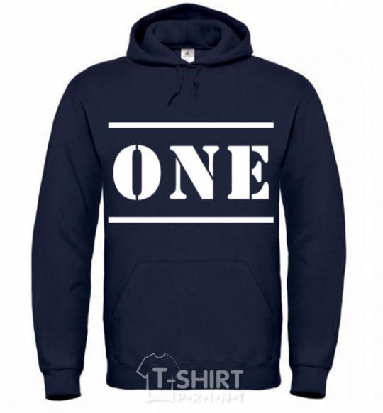 Men`s hoodie ONE navy-blue фото