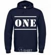 Men`s hoodie ONE navy-blue фото