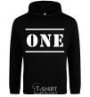 Men`s hoodie ONE black фото