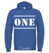 Men`s hoodie ONE royal фото