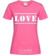 Women's T-shirt Love inscription heliconia фото