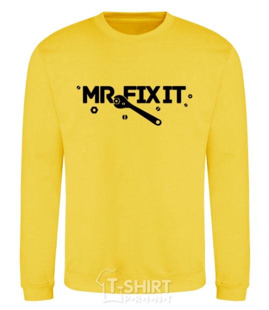 Sweatshirt Mr fix it yellow фото