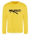 Sweatshirt Mr fix it yellow фото