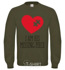 Sweatshirt I am his missing piece sand фото