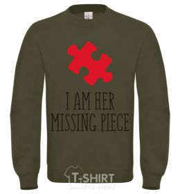 Sweatshirt I am her missing piece sand фото