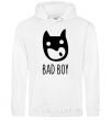 Men`s hoodie the Bad boy picture White фото