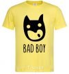 Мужская футболка рисунок Bad boy Лимонный фото