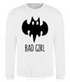 Sweatshirt Bad girl like batman White фото