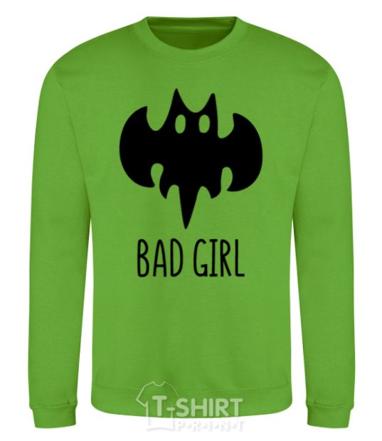 Sweatshirt Bad girl like batman orchid-green фото