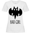 Женская футболка Bad girl like batman Белый фото