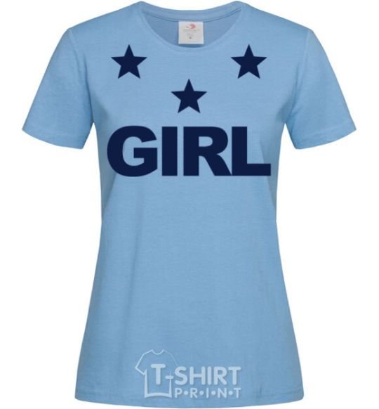Женская футболка STARGIRL Голубой фото