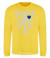 Sweatshirt His skeleton yellow фото