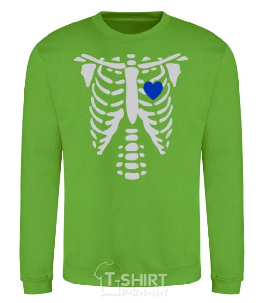 Sweatshirt His skeleton orchid-green фото