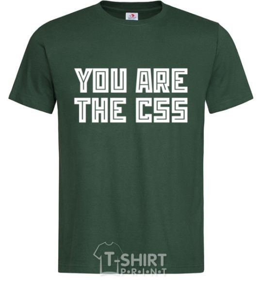 Men's T-Shirt You are the CSS bottle-green фото