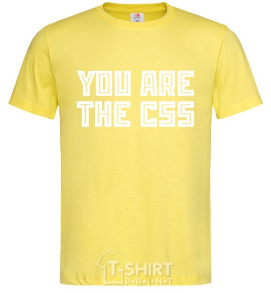 Men's T-Shirt You are the CSS cornsilk фото