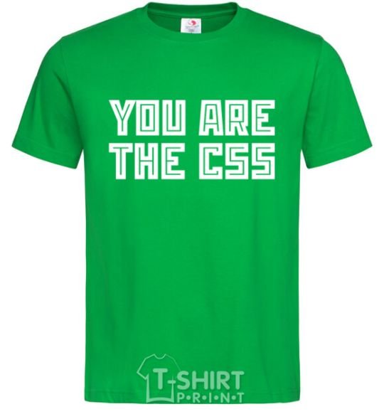 Men's T-Shirt You are the CSS kelly-green фото