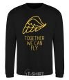 Sweatshirt Together we can fly yellow black фото