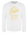 Sweatshirt Together we can fly yellow White фото