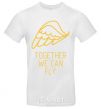 Men's T-Shirt Together we can fly yellow White фото