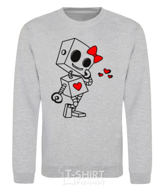 Sweatshirt Robot girl sport-grey фото