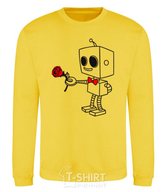 Sweatshirt Robot boy yellow фото