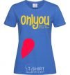 Women's T-shirt Are my other half royal-blue фото