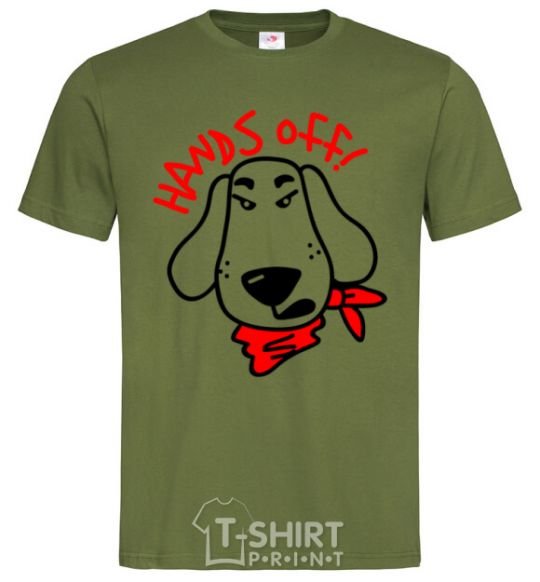 Men's T-Shirt Hands off dog millennial-khaki фото