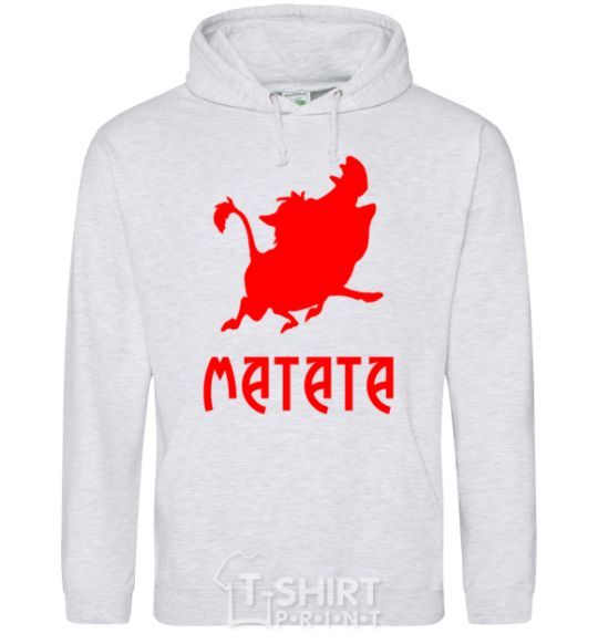 Men`s hoodie Matata sport-grey фото