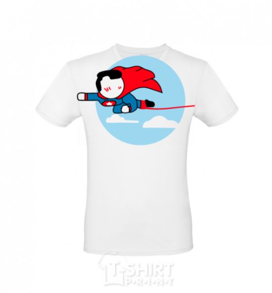 Men's T-Shirt Superboy White фото