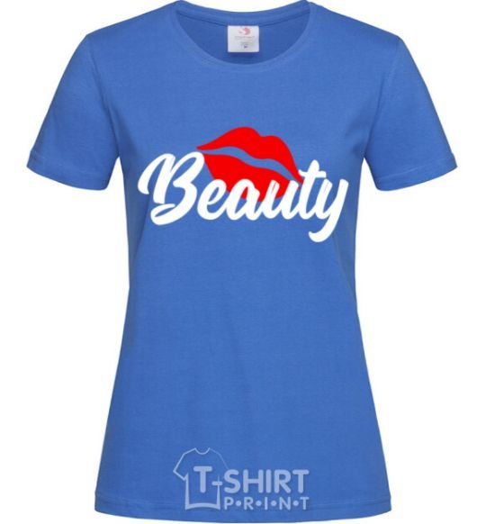 Женская футболка Beauty Ярко-синий фото