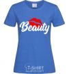 Женская футболка Beauty Ярко-синий фото