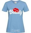Women's T-shirt Beauty sky-blue фото