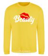 Sweatshirt Beauty yellow фото