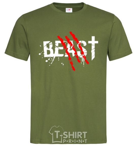 Men's T-Shirt Beast millennial-khaki фото