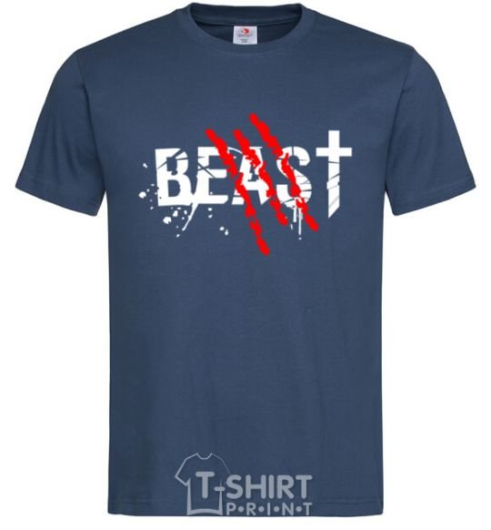 Men's T-Shirt Beast navy-blue фото