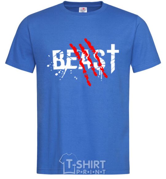 Men's T-Shirt Beast royal-blue фото