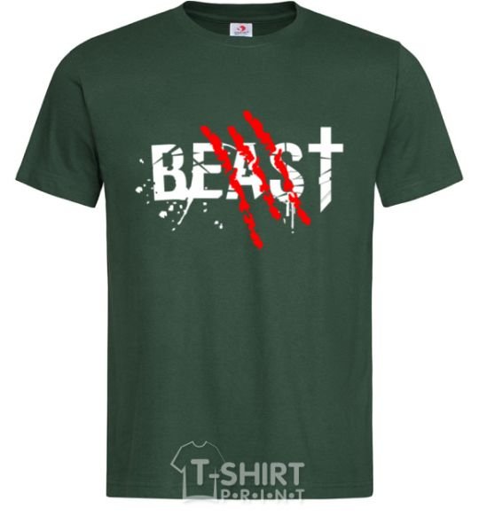 Men's T-Shirt Beast bottle-green фото