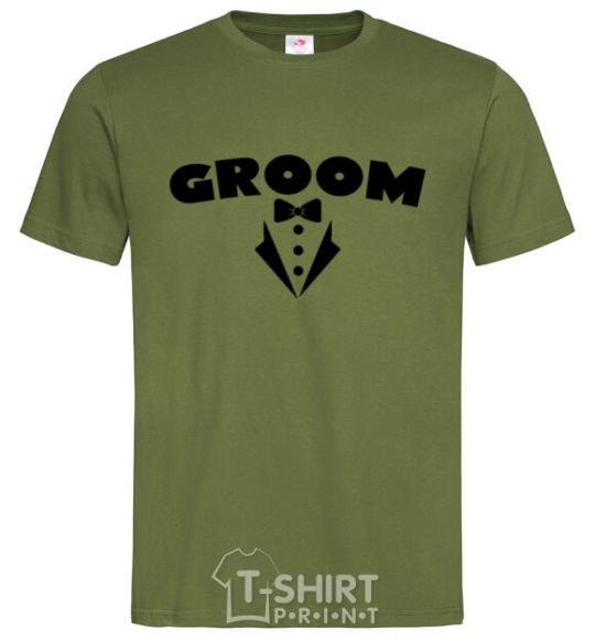 Мужская футболка Groom V.1 Оливковый фото