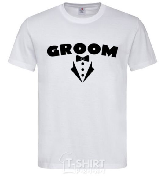Men's T-Shirt Groom V.1 White фото