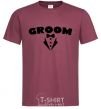 Men's T-Shirt Groom V.1 burgundy фото