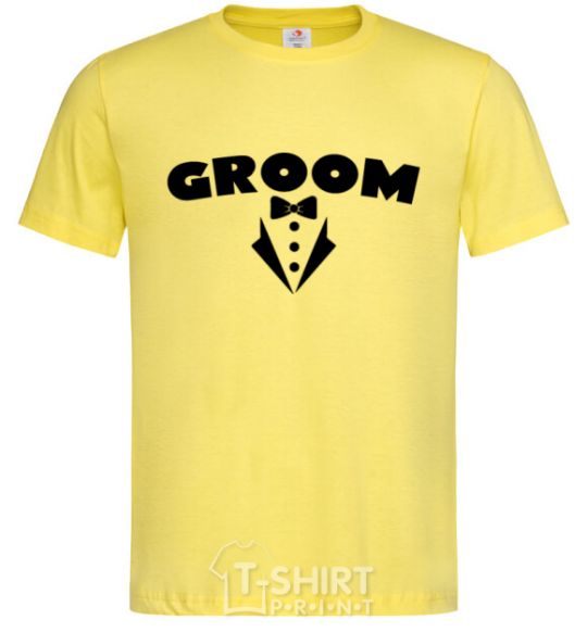 Men's T-Shirt Groom V.1 cornsilk фото